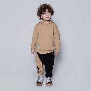 Nununu World French Terry Half & Half Baggy Pants